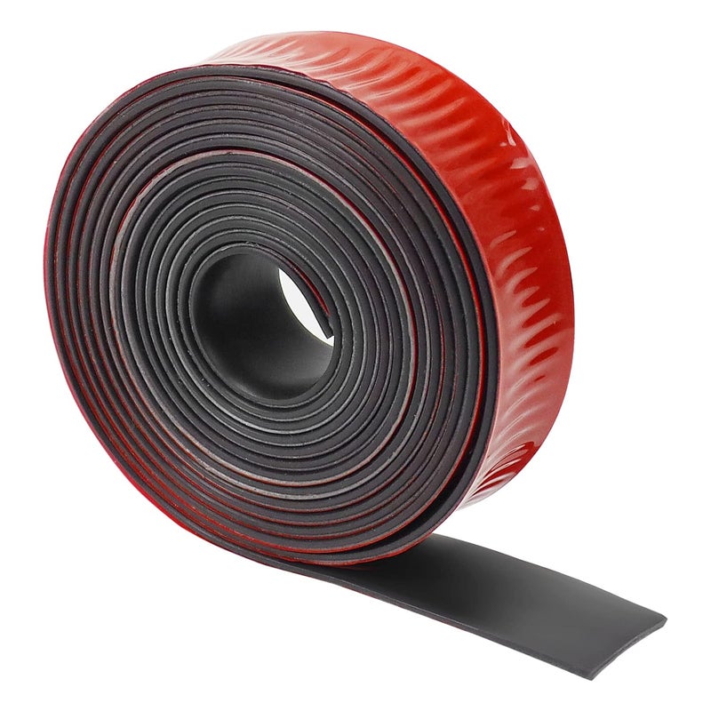 Eunice Neoprene Rubber Strips, Self Adhesive Solid Rubber Sheets Rolls for Pads, Crafts, DIY Gaskets, Seals (1" Wide, 1/16" Thick, 10' Long) - Image 1